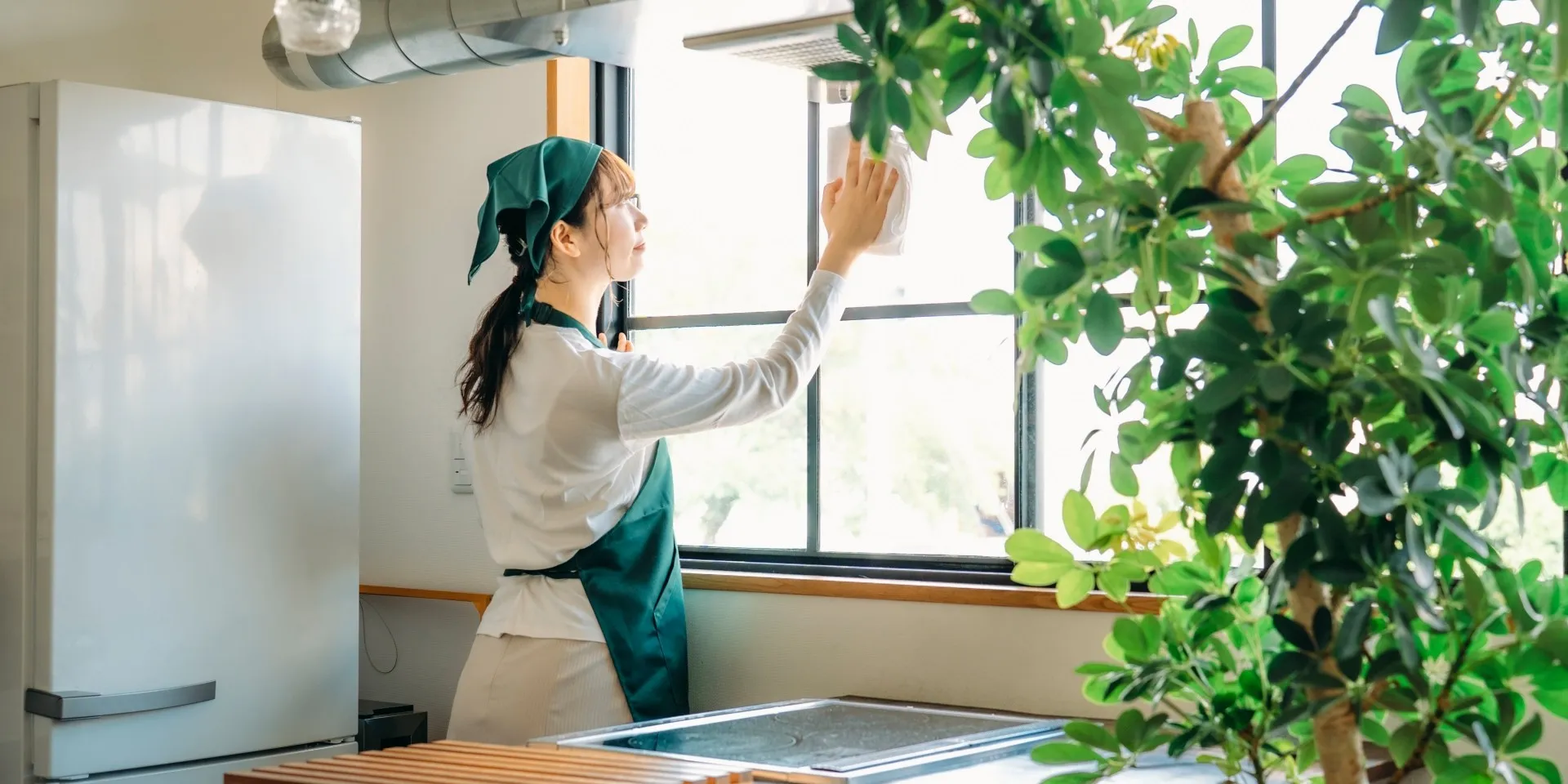 55リフォームのハウスクリーニングの作業風景イメージ